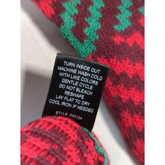 33Degrees Santa Beer Pocket Ugly Christmas Sweater Red Green Mens XL Funny - Picture 10 of 11